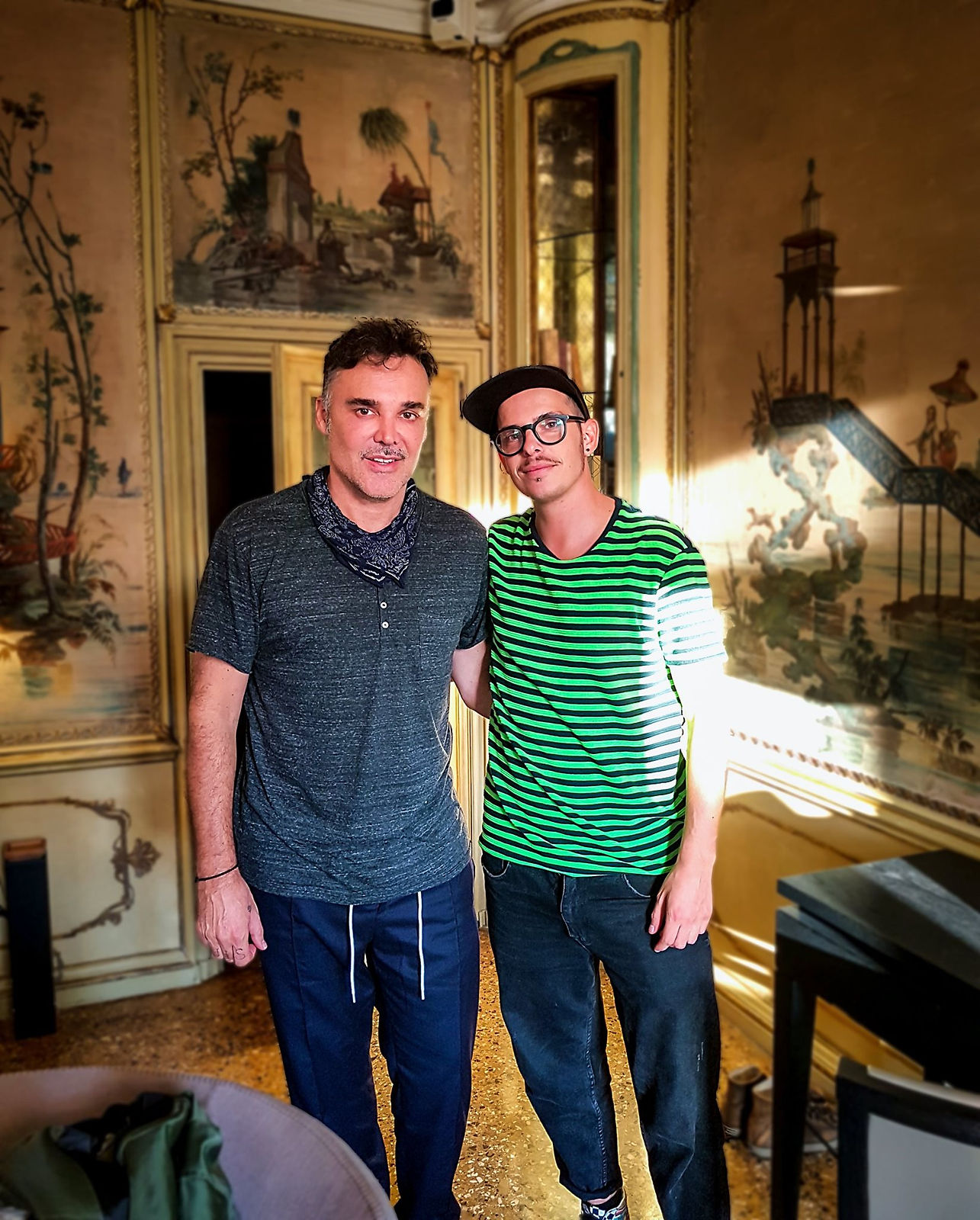 Denis Magro con David Lachapelle 