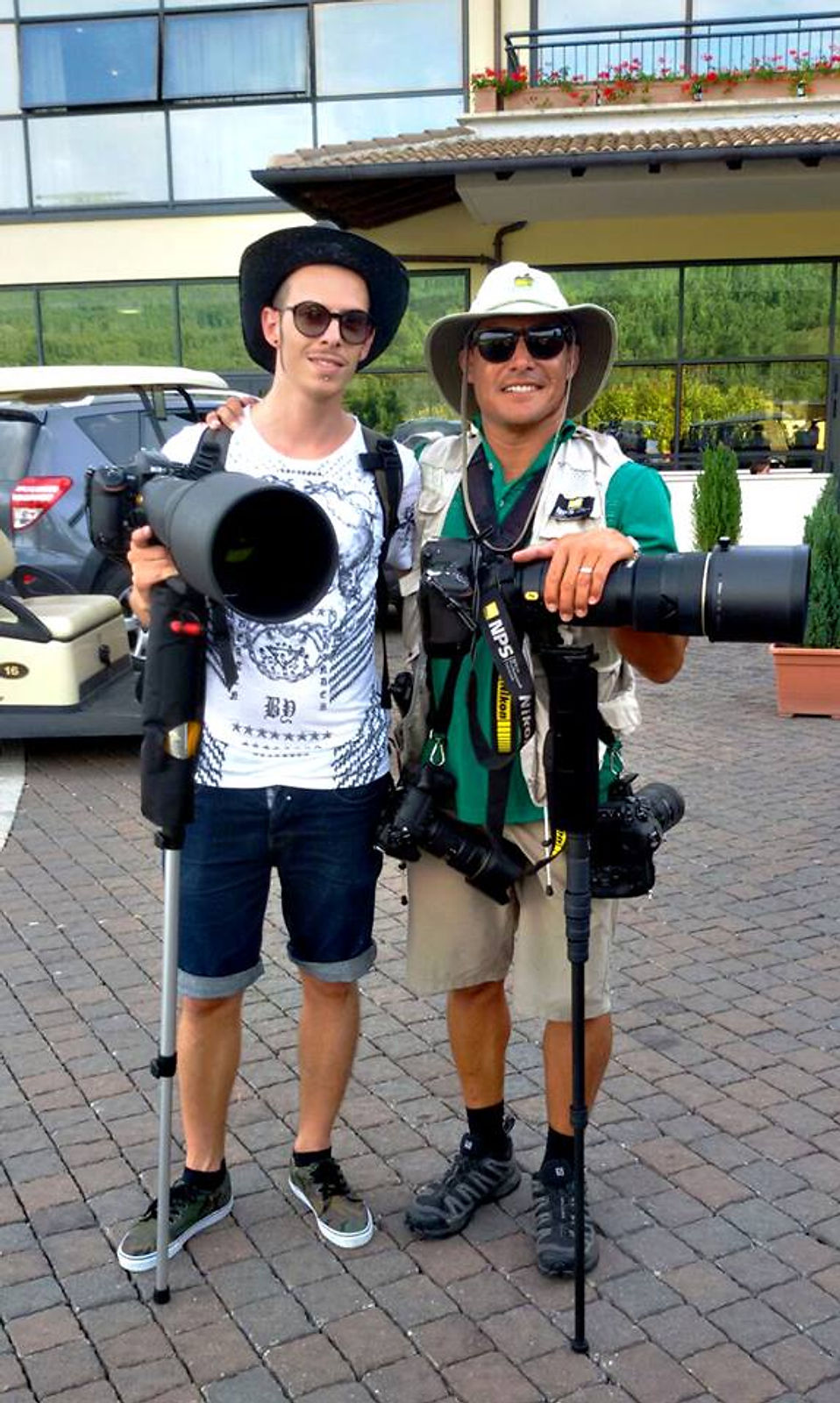 Denis Magro con Donald Miralle sponsor Nikon 